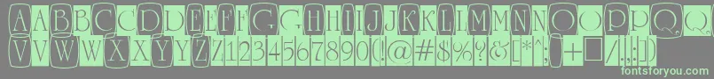 Police ARomanusttlcmd3cb – polices vertes sur fond gris