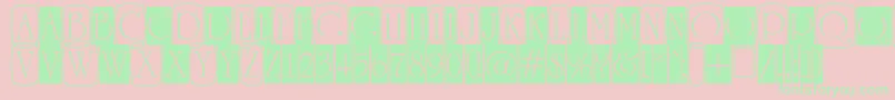 Шрифт ARomanusttlcmd3cb – зелёные шрифты на розовом фоне
