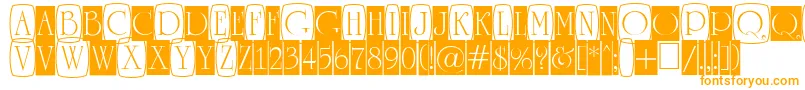 ARomanusttlcmd3cb-Schriftart – Orangefarbene Schriften