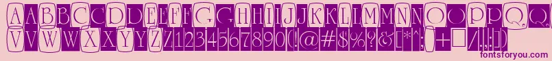 fuente ARomanusttlcmd3cb – Fuentes Moradas Sobre Fondo Rosa