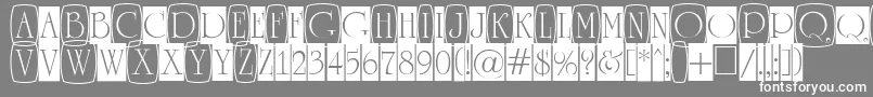 ARomanusttlcmd3cb Font – White Fonts on Gray Background