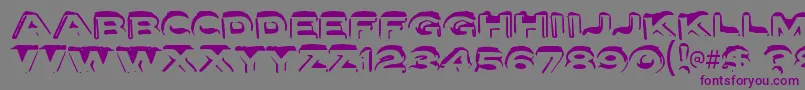 fuente letter set a – Fuentes Moradas Sobre Fondo Gris