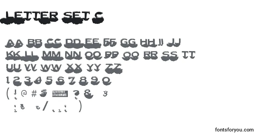 Letter set c (132502)-fontti – aakkoset, numerot, erikoismerkit