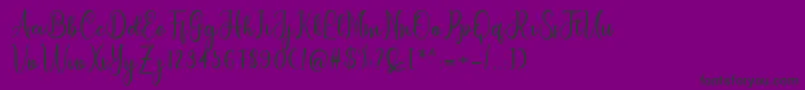 letterbest Font – Black Fonts on Purple Background
