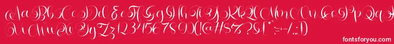 Letterhear Personal Use Font – White Fonts on Red Background