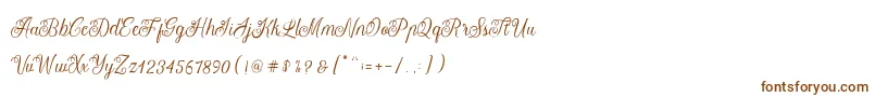 Letterline Font – Brown Fonts on White Background