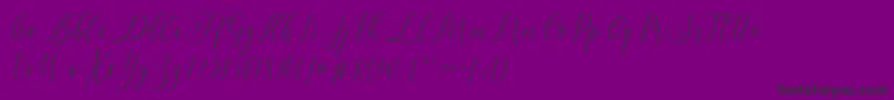 Letternisa   Font – Black Fonts on Purple Background