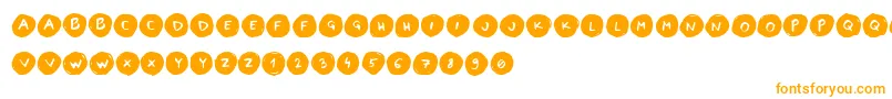 Weitere Informationen zur LettersinCirclesBook-Schriftart LettersinCirclesBook-Schriftart – Orangefarbene Schriften