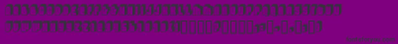 LETTIF   Font – Black Fonts on Purple Background