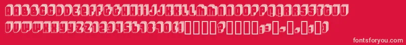 LETTIF   Font – Pink Fonts on Red Background