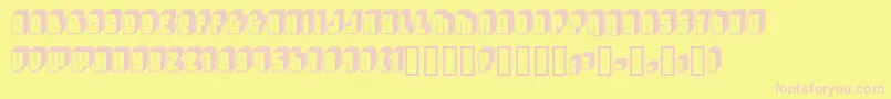 LETTIF   Font – Pink Fonts on Yellow Background