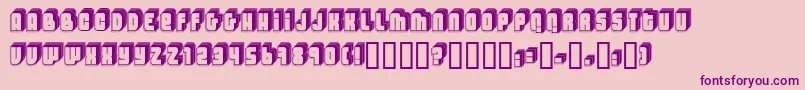 LETTIF   Font – Purple Fonts on Pink Background