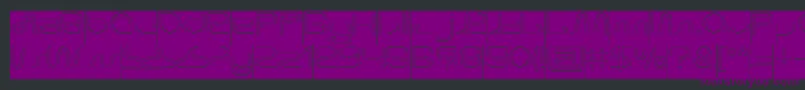 Шрифт Letting The Cabble Sleep Hollow Inverse – фиолетовые шрифты на чёрном фоне