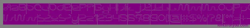 Letting The Cabble Sleep Hollow Inverse Font – Purple Fonts on Gray Background