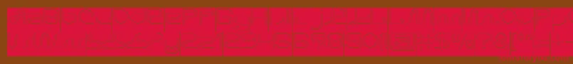 Letting The Cabble Sleep Hollow Inverse Font – Red Fonts on Brown Background