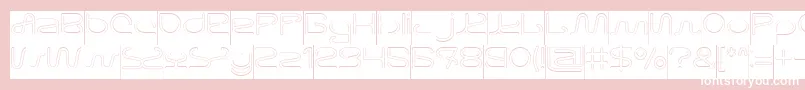 Letting The Cabble Sleep Hollow Inverse Font – White Fonts on Pink Background