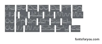 Schriftart Letting The Cabble Sleep Hollow Inverse