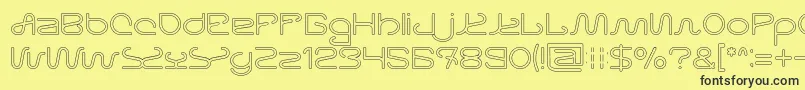 Letting The Cabble Sleep Hollow Font – Black Fonts on Yellow Background