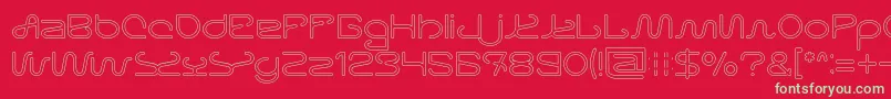 Letting The Cabble Sleep Hollow Font – Green Fonts on Red Background