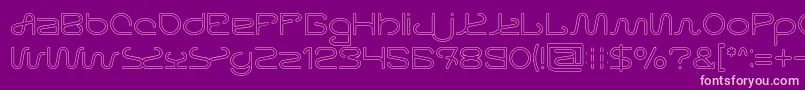 Letting The Cabble Sleep Hollow Font – Pink Fonts on Purple Background