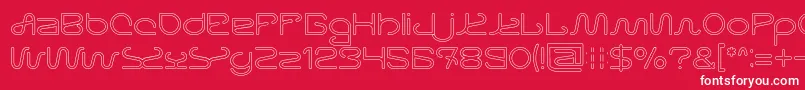 Letting The Cabble Sleep Hollow Font – White Fonts on Red Background