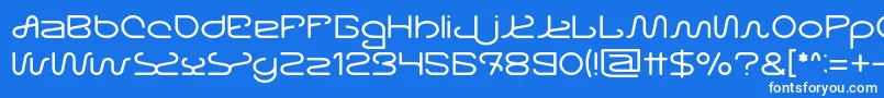 Letting The Cabble Sleep Light Font – White Fonts on Blue Background