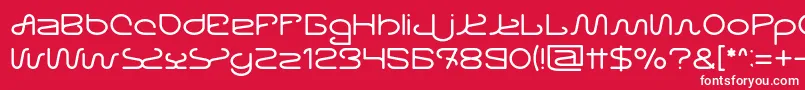 Letting The Cabble Sleep Light Font – White Fonts on Red Background