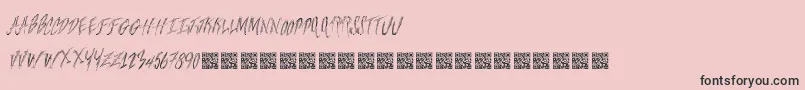 Freshsteaks Font – Black Fonts on Pink Background