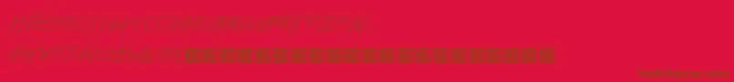 Freshsteaks Font – Brown Fonts on Red Background