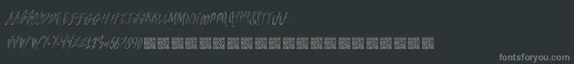 Freshsteaks Font – Gray Fonts on Black Background