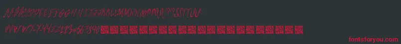 Freshsteaks Font – Red Fonts on Black Background