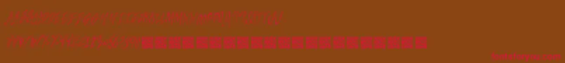 Freshsteaks Font – Red Fonts on Brown Background