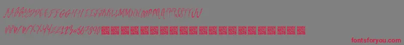Freshsteaks Font – Red Fonts on Gray Background