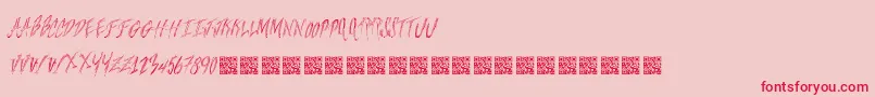 Freshsteaks Font – Red Fonts on Pink Background
