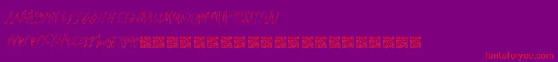 Freshsteaks Font – Red Fonts on Purple Background