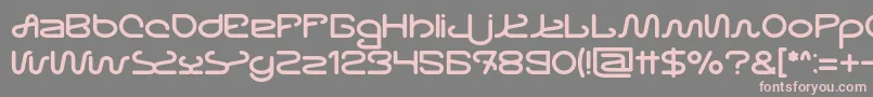 Letting The Cables Sleep Bold Font – Pink Fonts on Gray Background