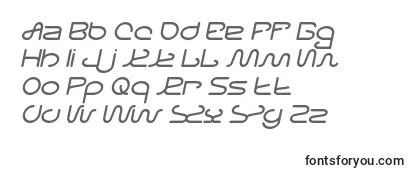 Überblick über die Schriftart Letting The Cables Sleep Italic