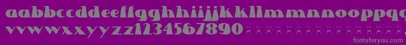 Lettre Dans Le Decor Font – Gray Fonts on Purple Background