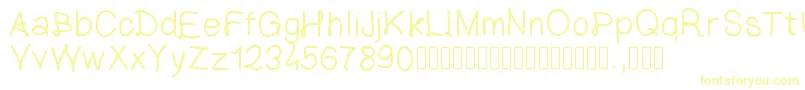 Шрифт LettreClassique – жёлтые шрифты
