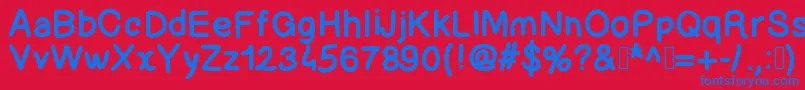Lettregaelle Font – Blue Fonts on Red Background