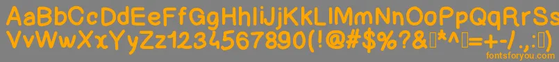 Lettregaelle Font – Orange Fonts on Gray Background
