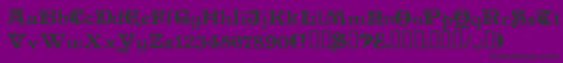 Fonte LEVEFD   – fontes pretas em um fundo violeta