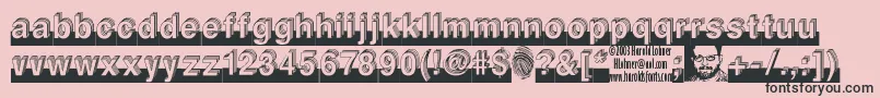 LEVEL    Font – Black Fonts on Pink Background