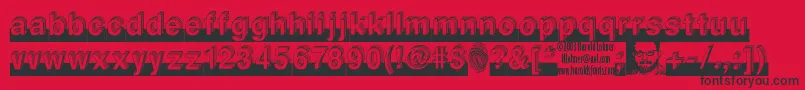 LEVEL    Font – Black Fonts on Red Background