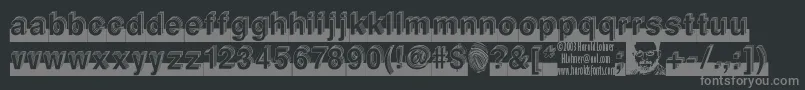 LEVEL    Font – Gray Fonts on Black Background