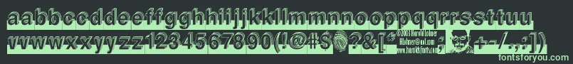 LEVEL    Font – Green Fonts on Black Background