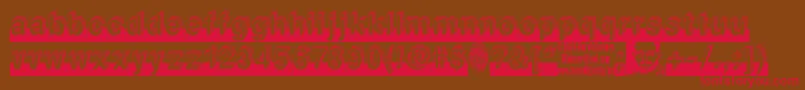 LEVEL    Font – Red Fonts on Brown Background