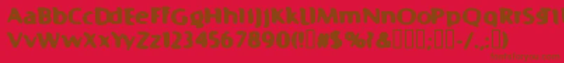 En savoir plus sur la police Fast99 Police Fast99 – polices brunes sur fond rouge