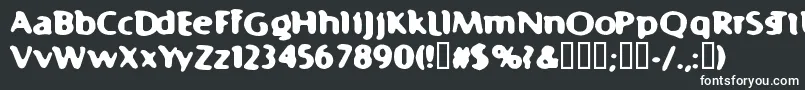 フォントFast99 – 黒い背景に白い文字