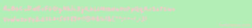 LEVIMARKER Font – Pink Fonts on Green Background